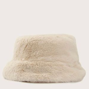Fluffy bucket hat